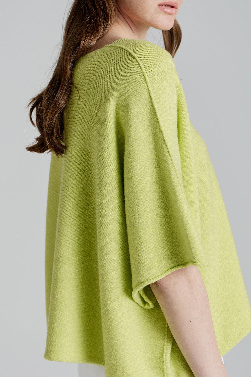 Soft Knitwear 3/4 Sleeve | Lime