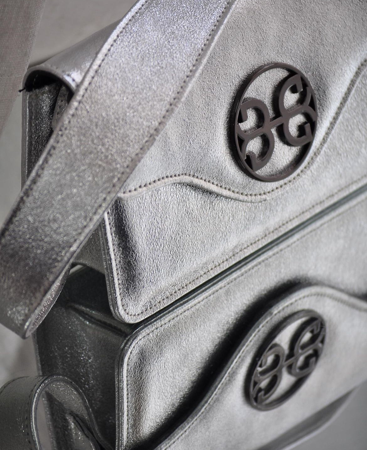 Midnight Fever Leather Bag - Silver