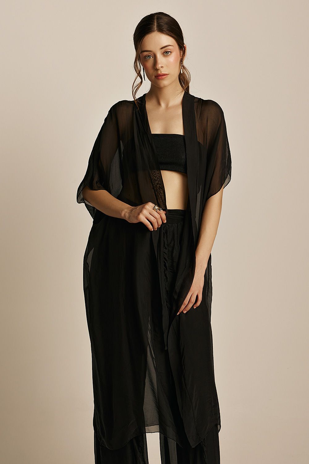 Rhea Kimono | Black