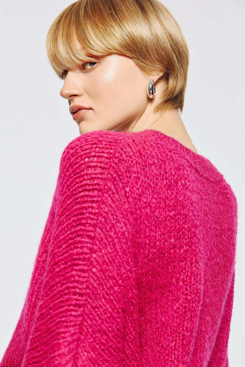 Long Sleeve Pullover - Magenta