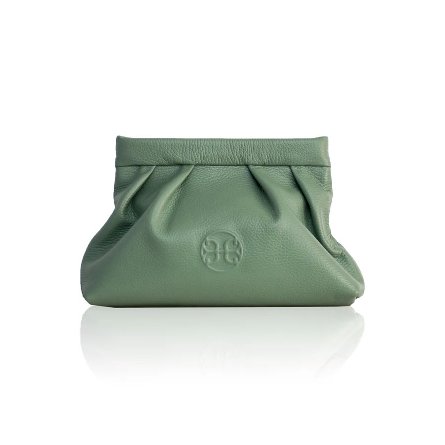 Kiss Mini Leather Pouch - Mint