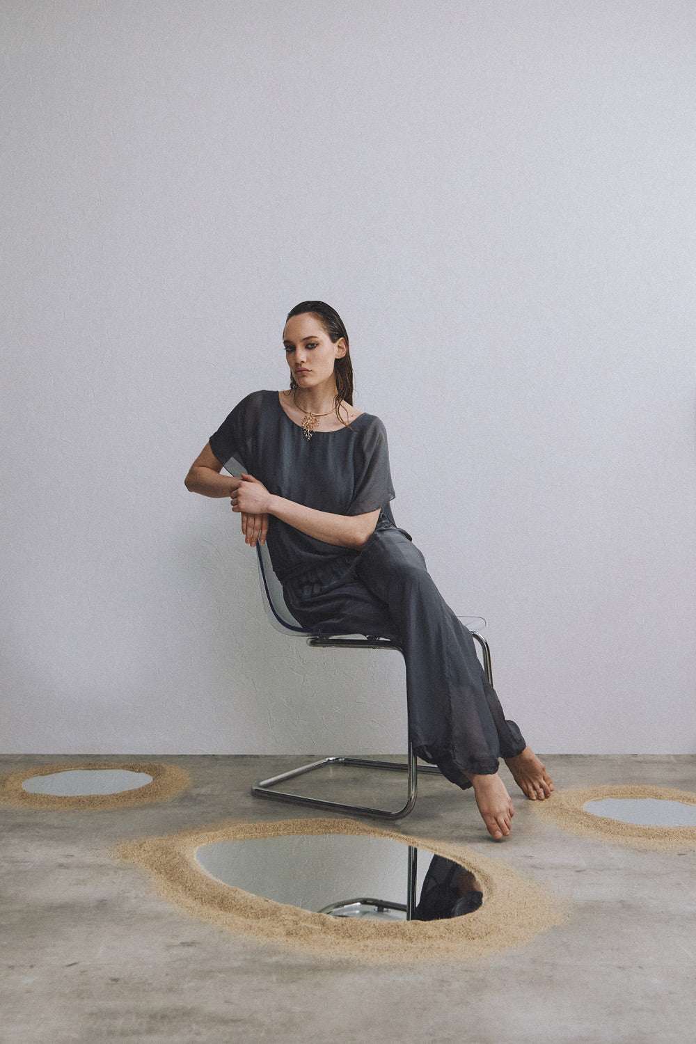 Eugenie Top | Grey