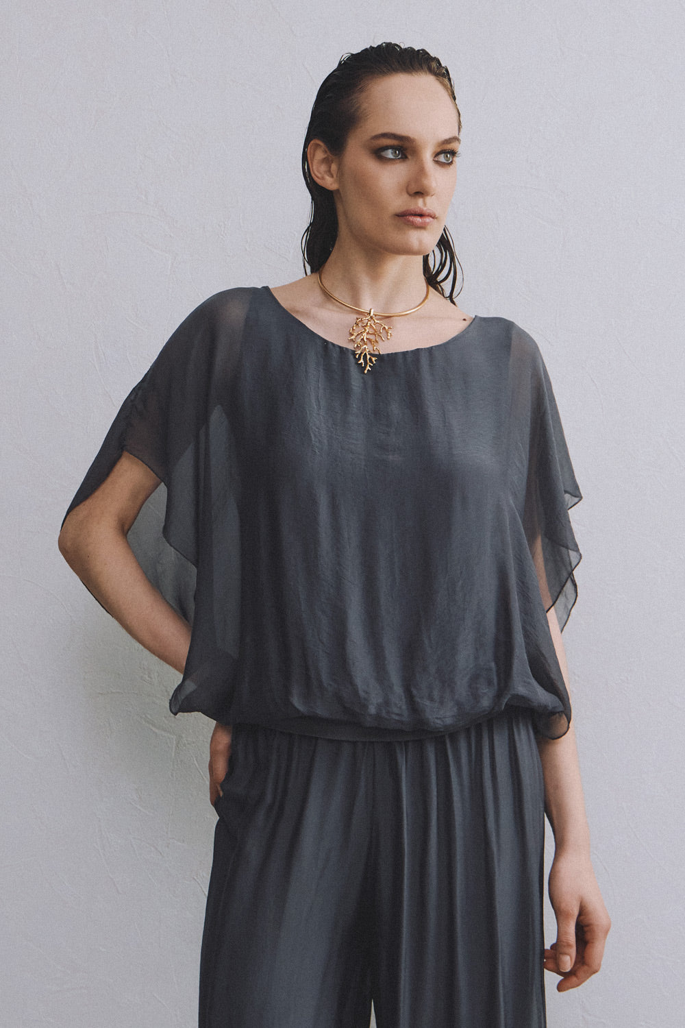 Eugenie Top | Grey