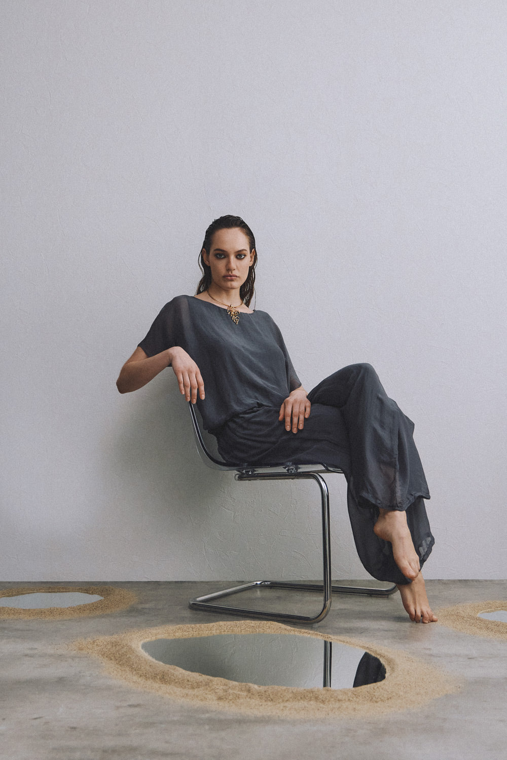 Eugenie Top | Grey