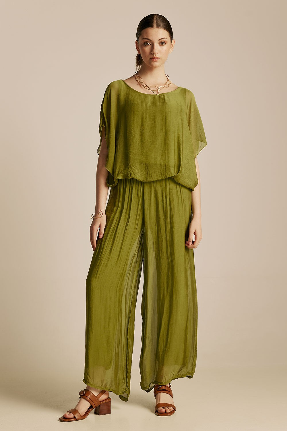 Eugenie Top - Olive Green