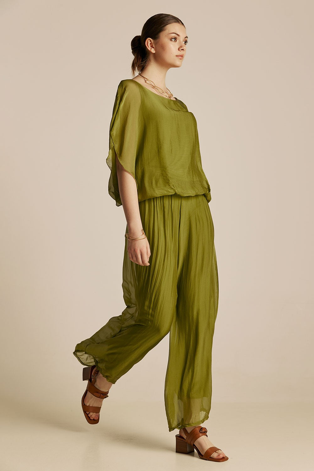 Eugenie Top - Olive Green