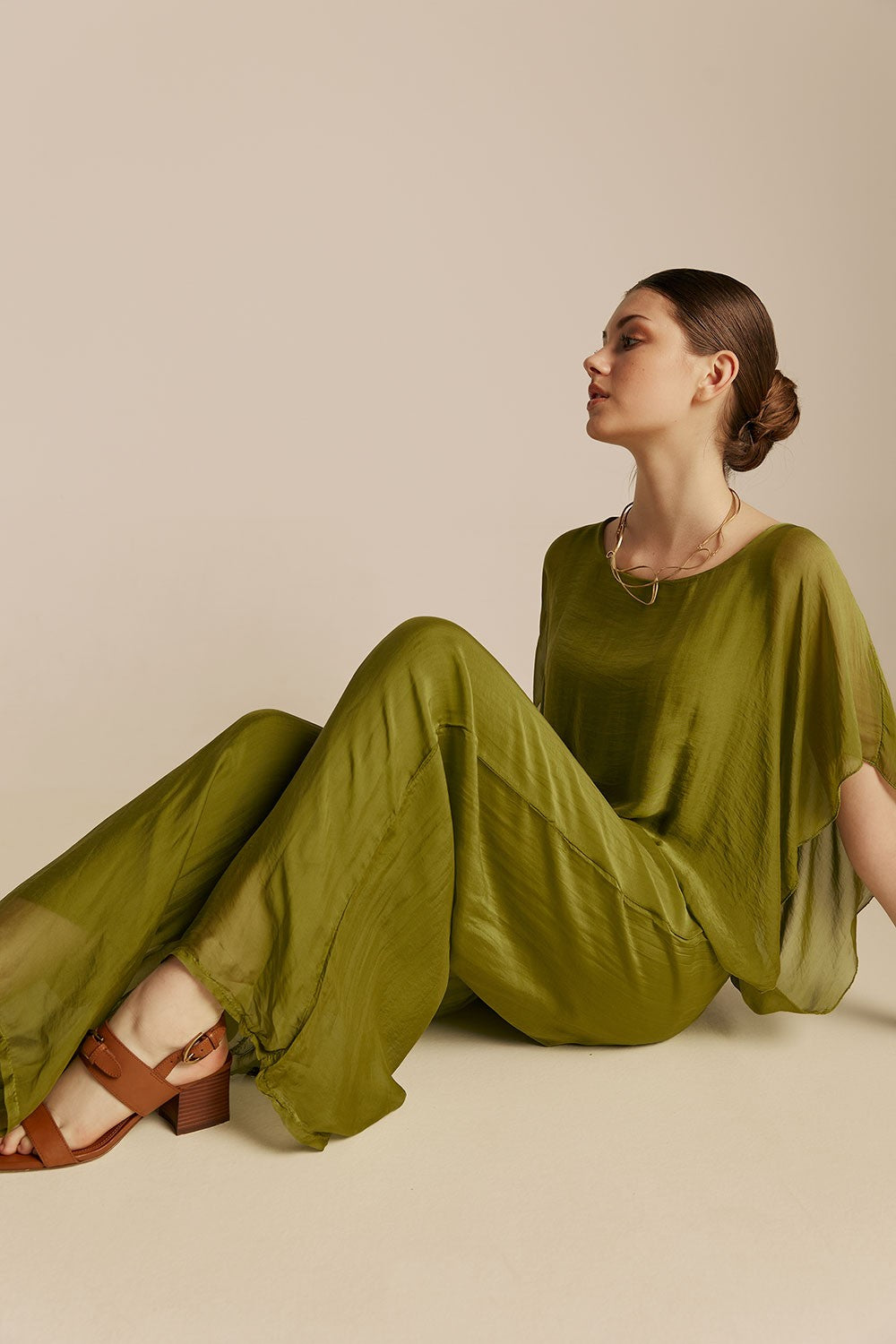 Eugenie Top - Olive Green