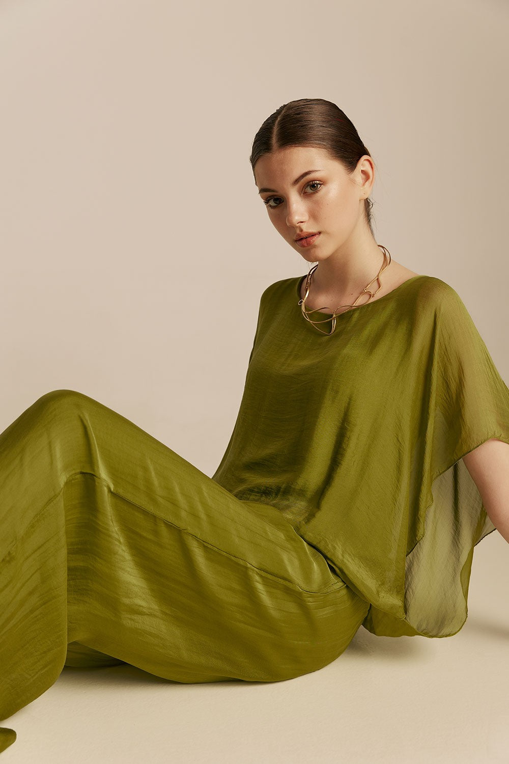 Eugenie Top - Olive Green