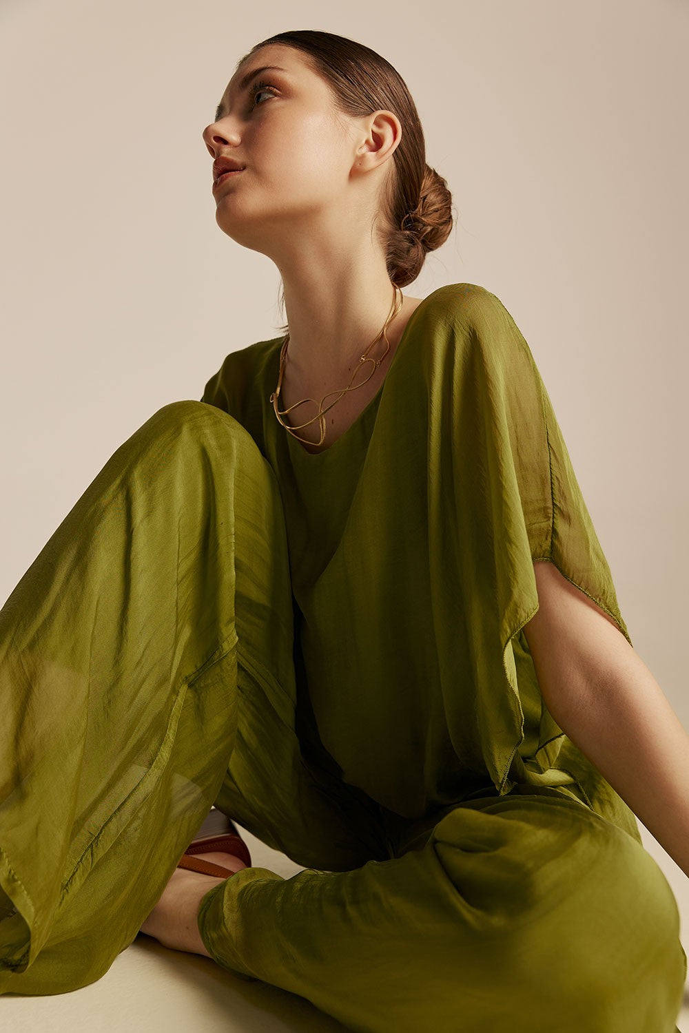 Eugenie Top - Olive Green