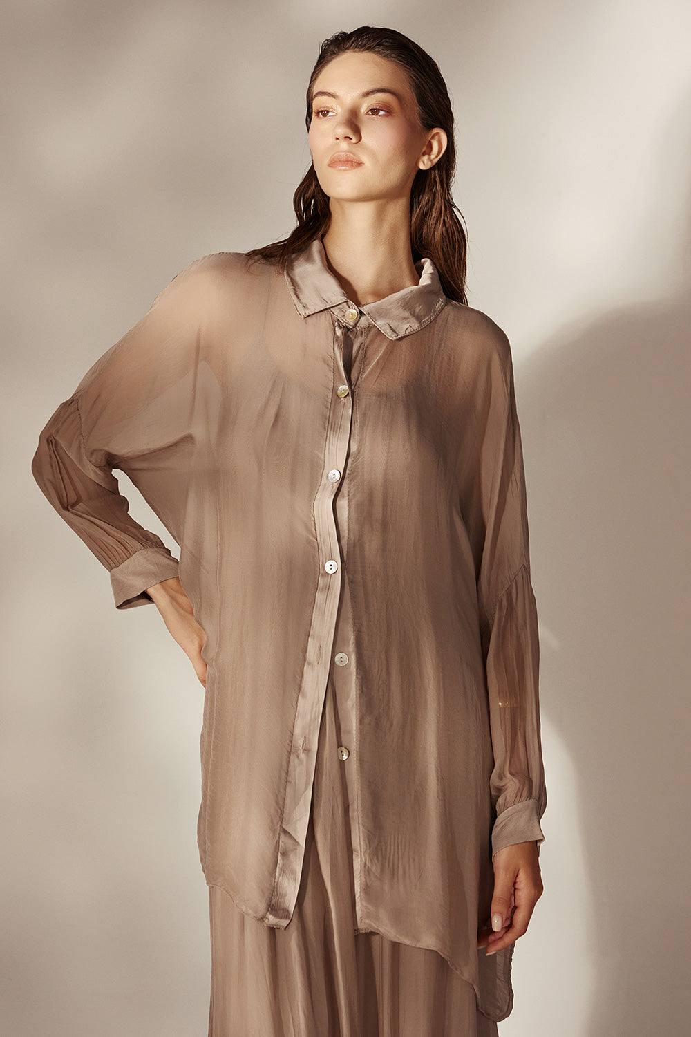 Alkyoni Shirt | Beige
