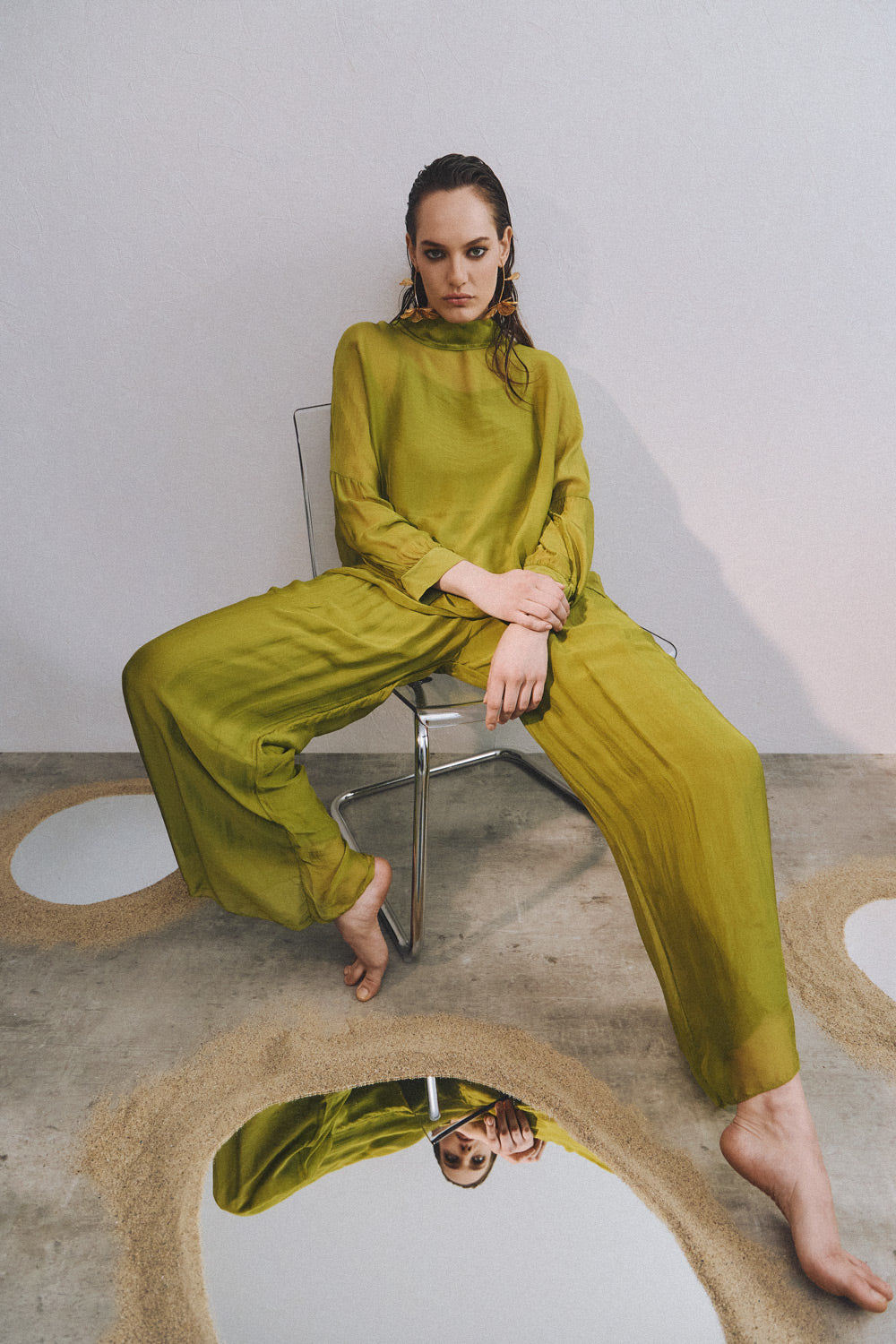 Ismini Pants | Olive Green
