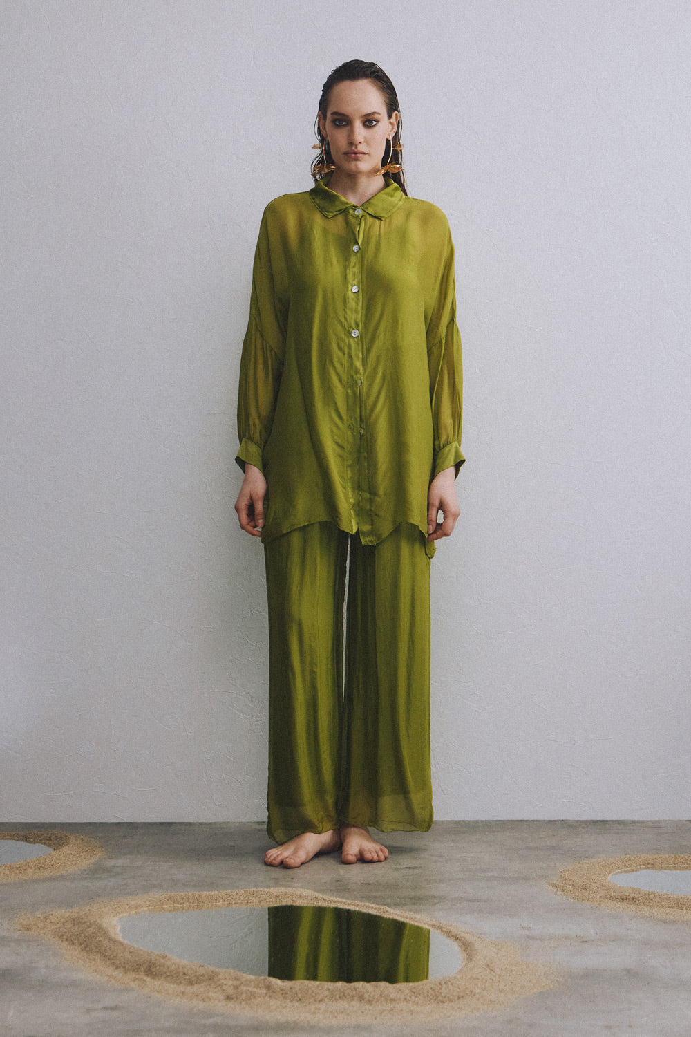 Ismini Pants | Olive Green