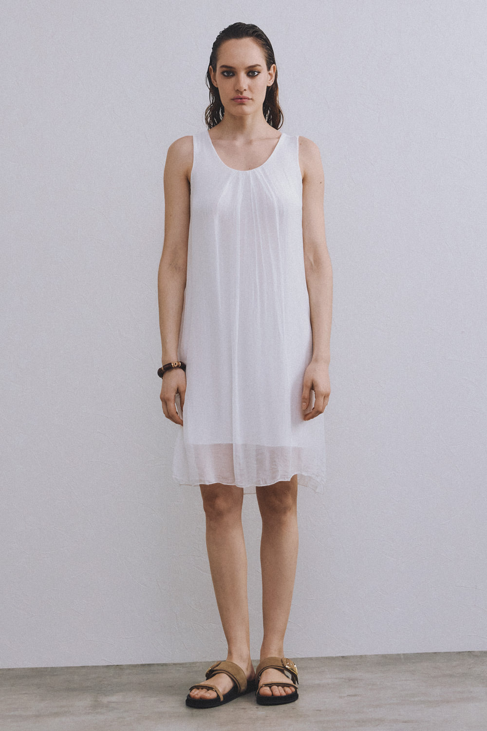 Hydra Short Dress | White