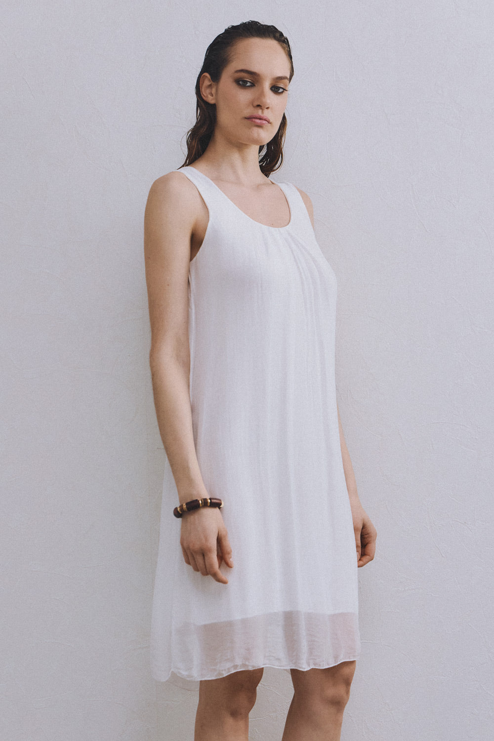 Hydra Short Dress | White