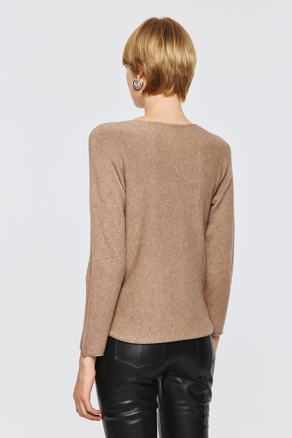 Soft Knitwear O-Neck | Beige