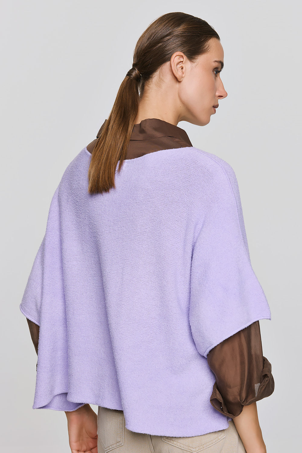 Soft Knitwear 3/4 Sleeve | Lilac