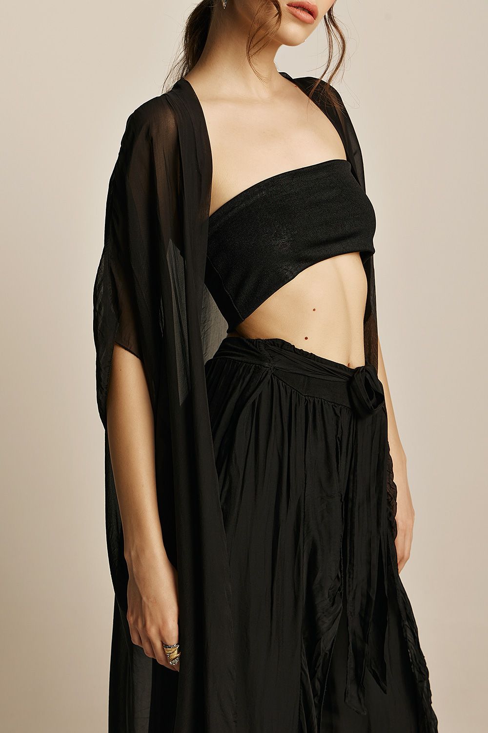 Rhea Kimono | Black