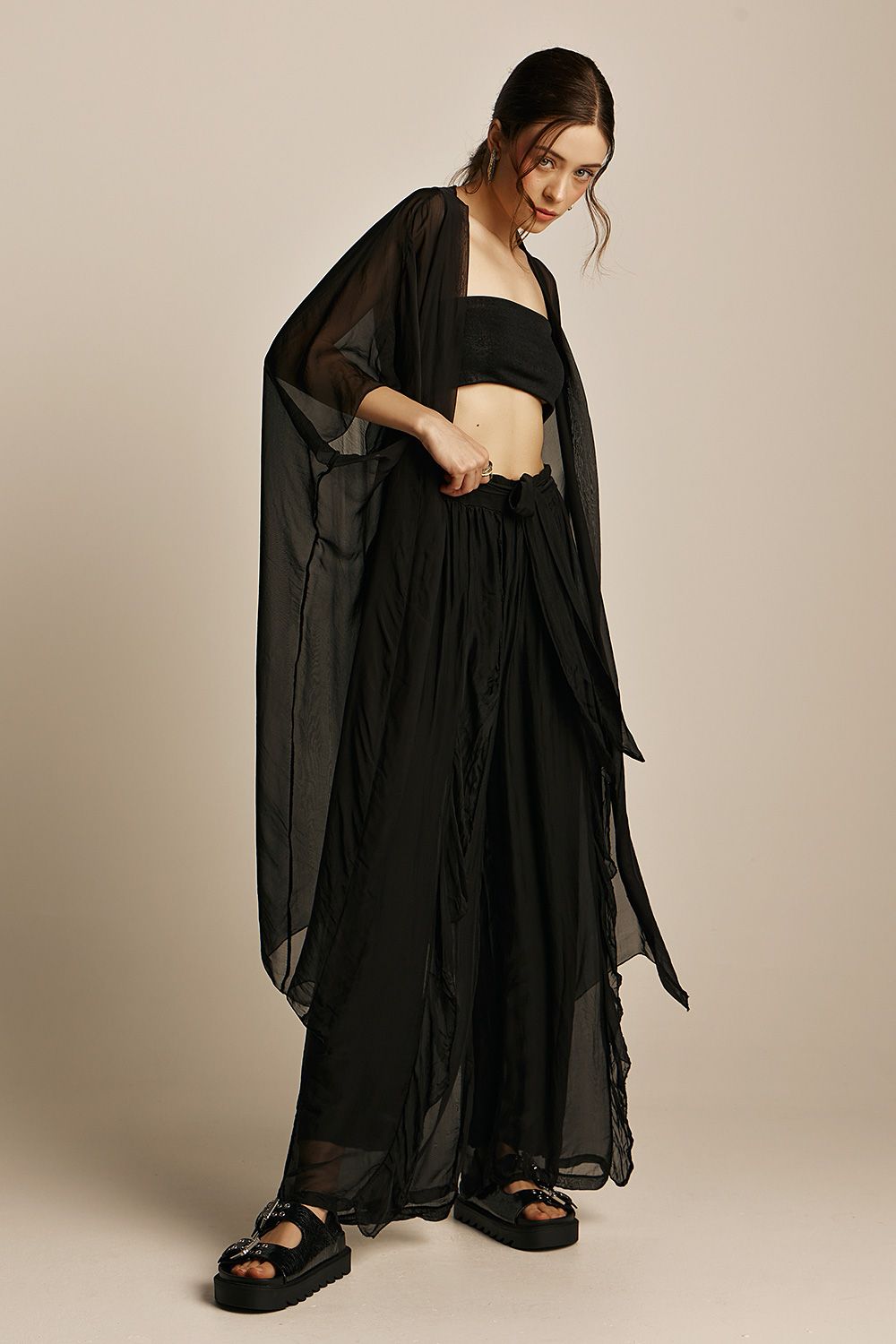 Rhea Kimono | Black