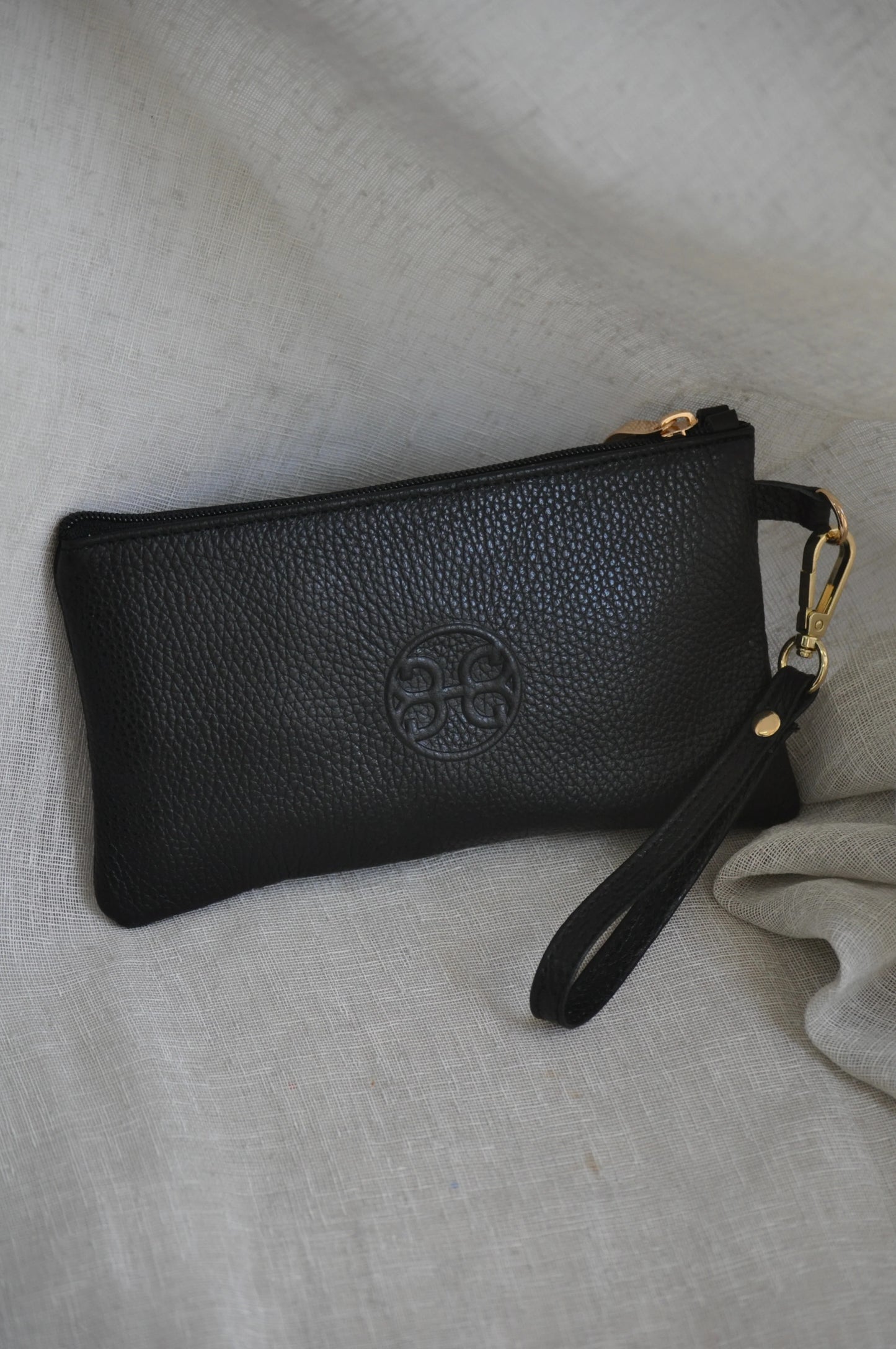 Polly Leather Pouch - Black