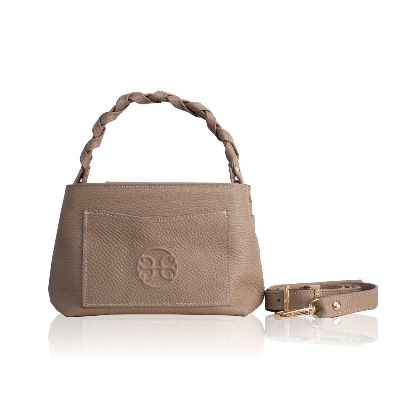 Emily 20 Leather Bag - Taupe