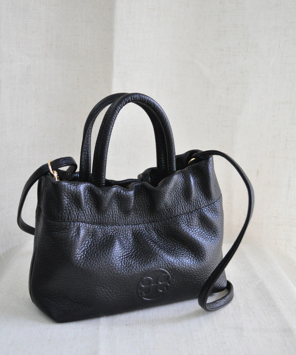 Nefeli Mini Leather Bag - Black