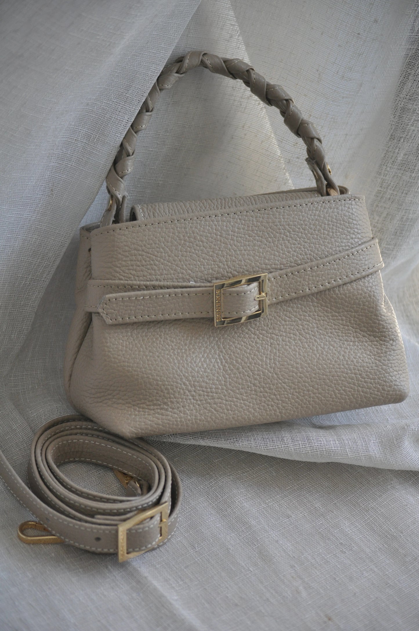 Emily 20 Leather Bag - Taupe