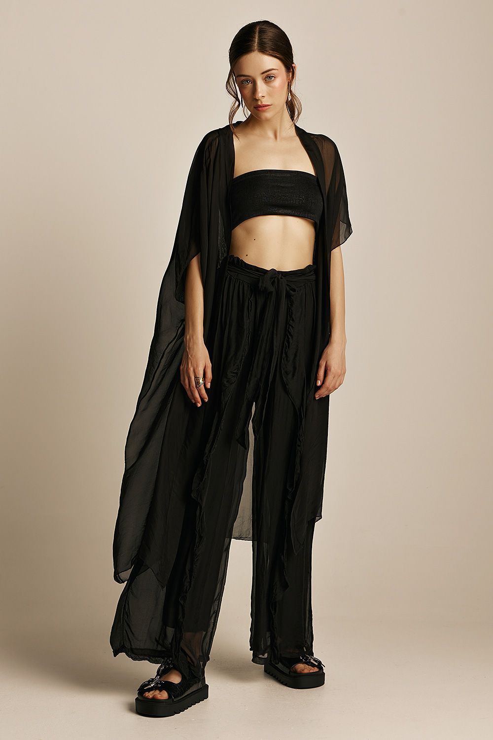 Rhea Kimono | Black