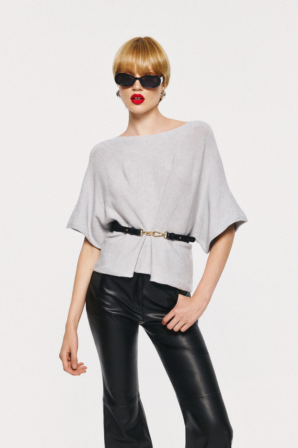 Soft Knitwear 3/4 Sleeve | Grey