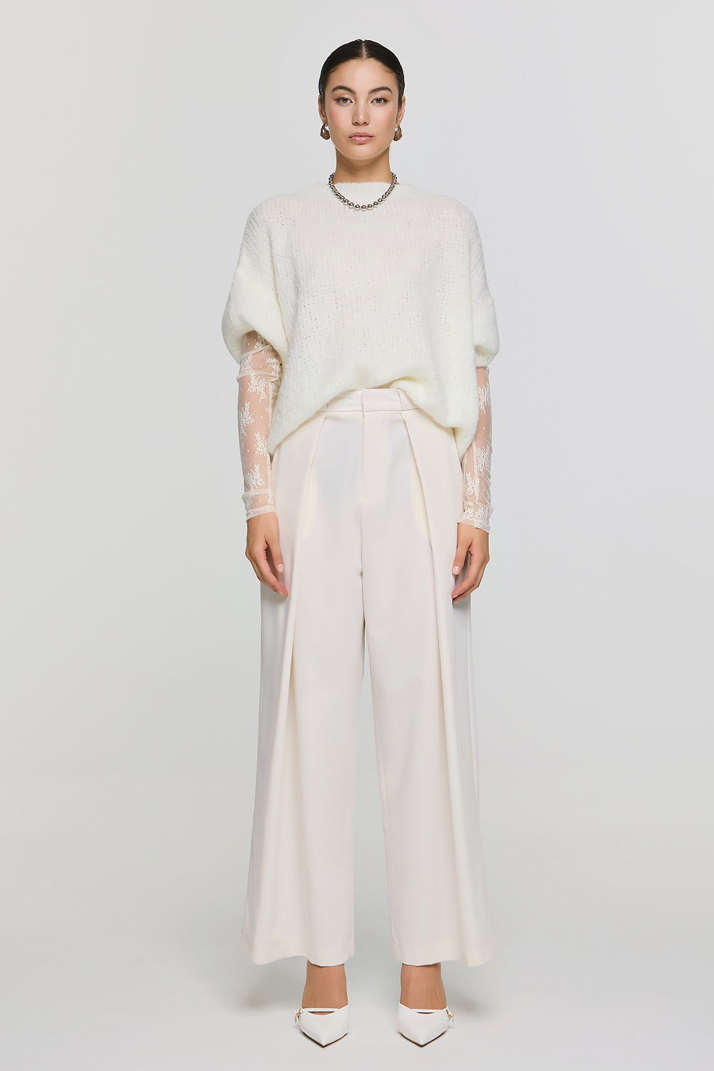 Short Sleeve Pullover - Ivory