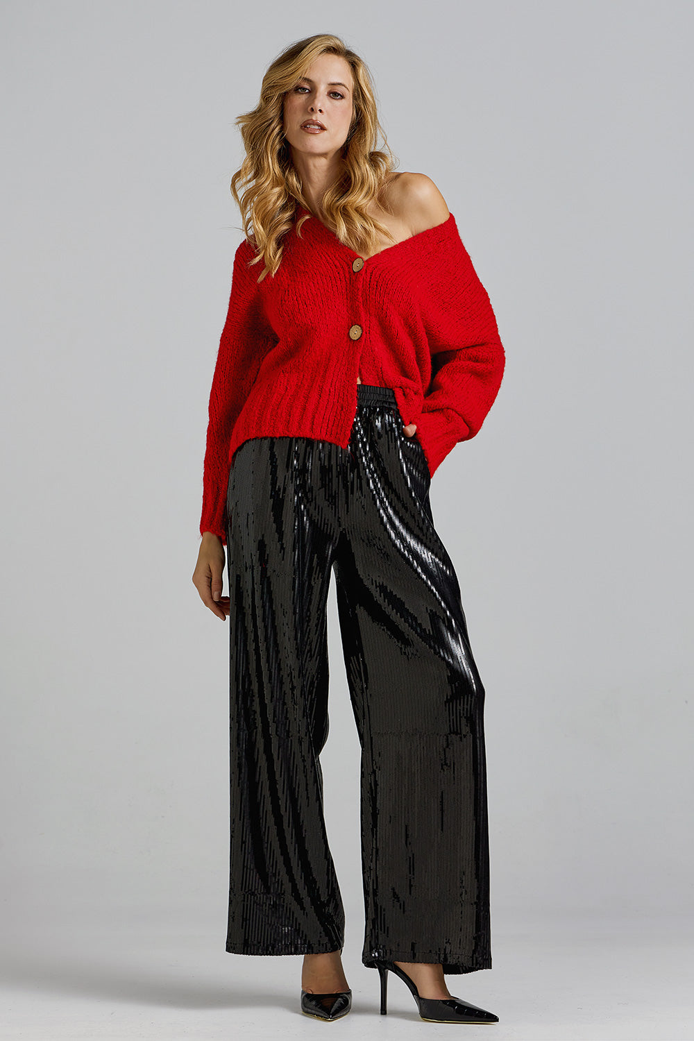 Cardigan-Red
