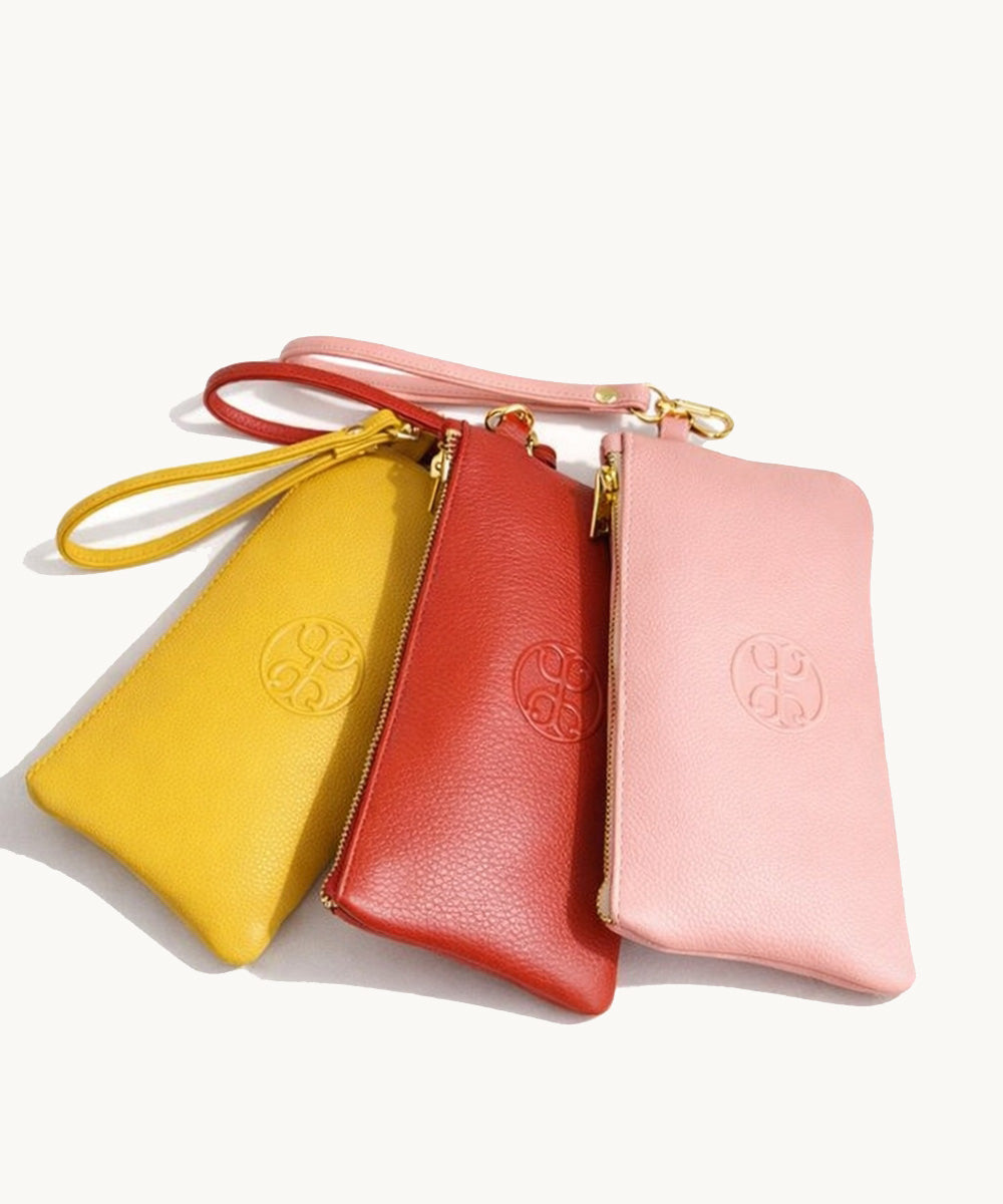 Polly Pouch - Yellow Leather