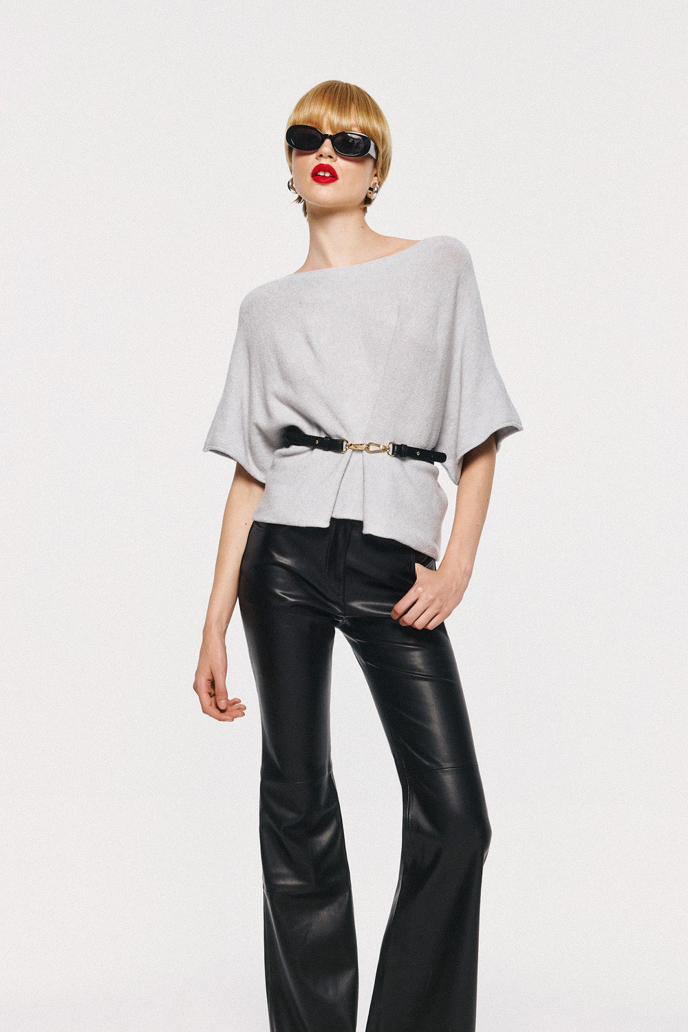 Soft Knitwear 3/4 Sleeve | Grey
