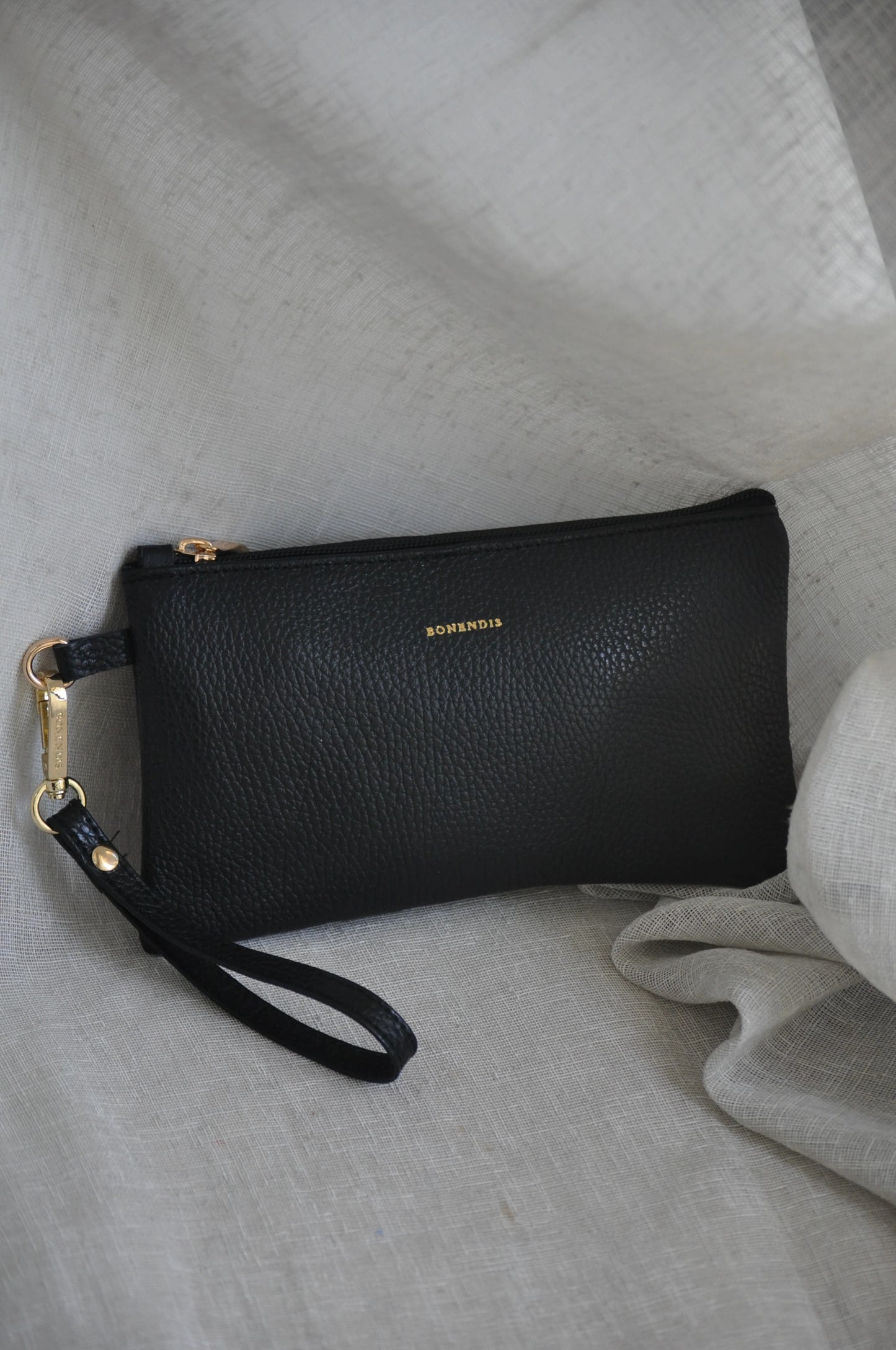 Polly Leather Pouch - Black