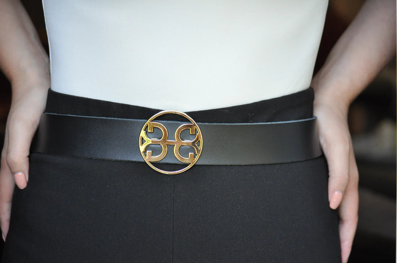 Monogram Leather Belt