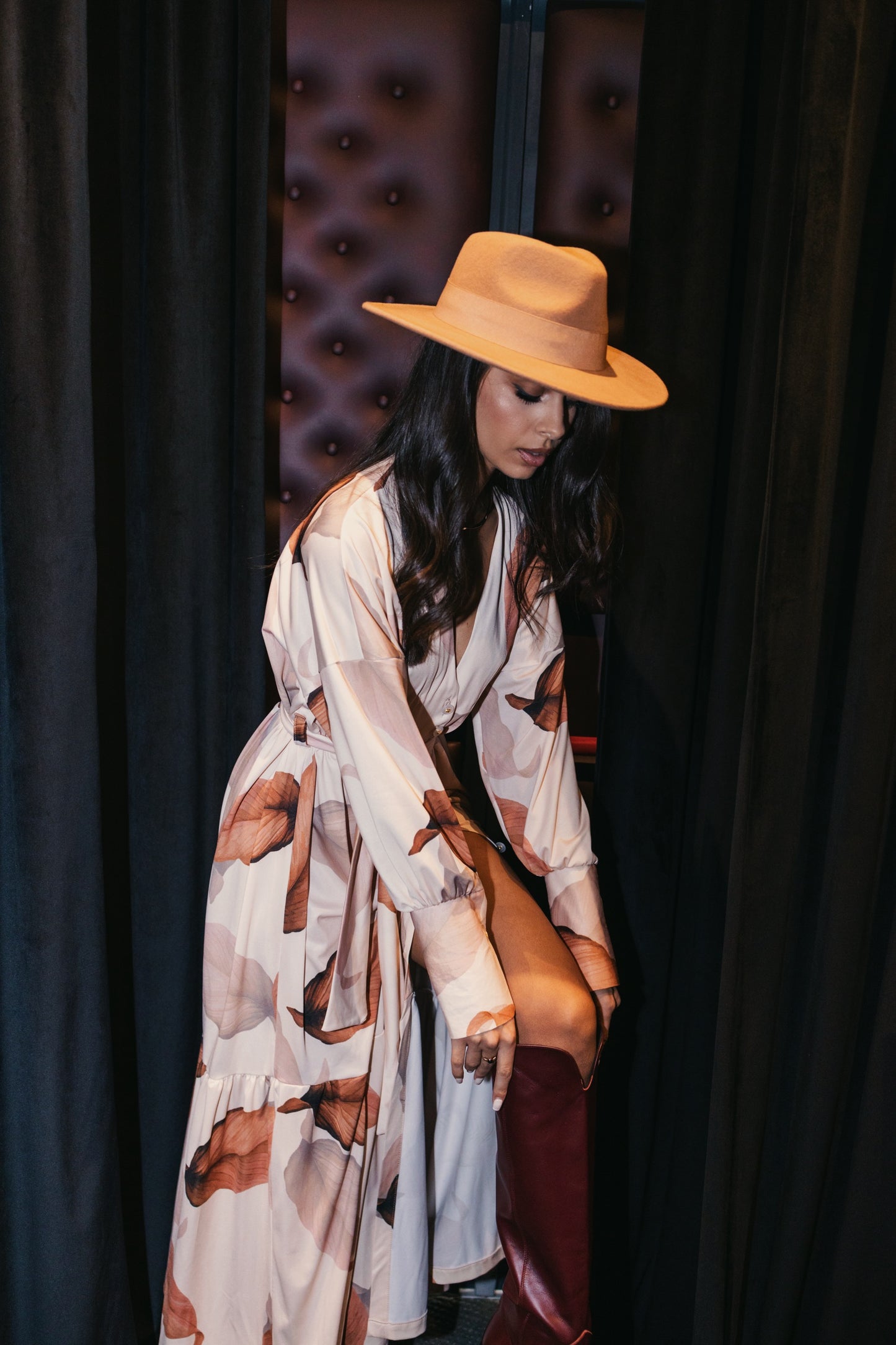 Mystic Silverleaf Soirée Kimono-Dress