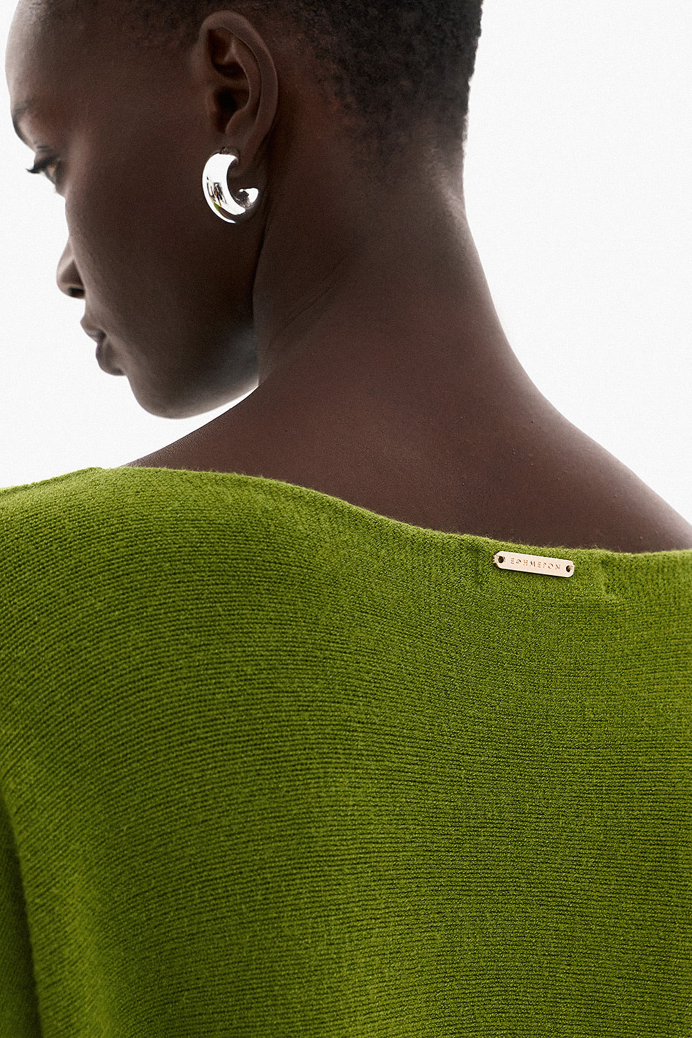 Soft Knitwear 3/4 Sleeve | Olive Green