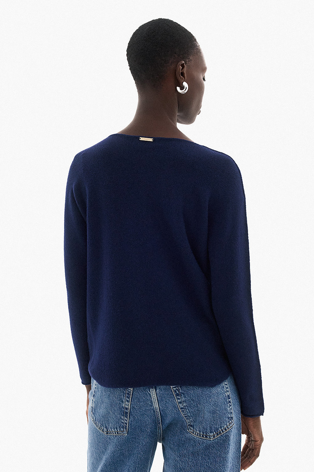 Soft Knitwear V-Neck | Blue