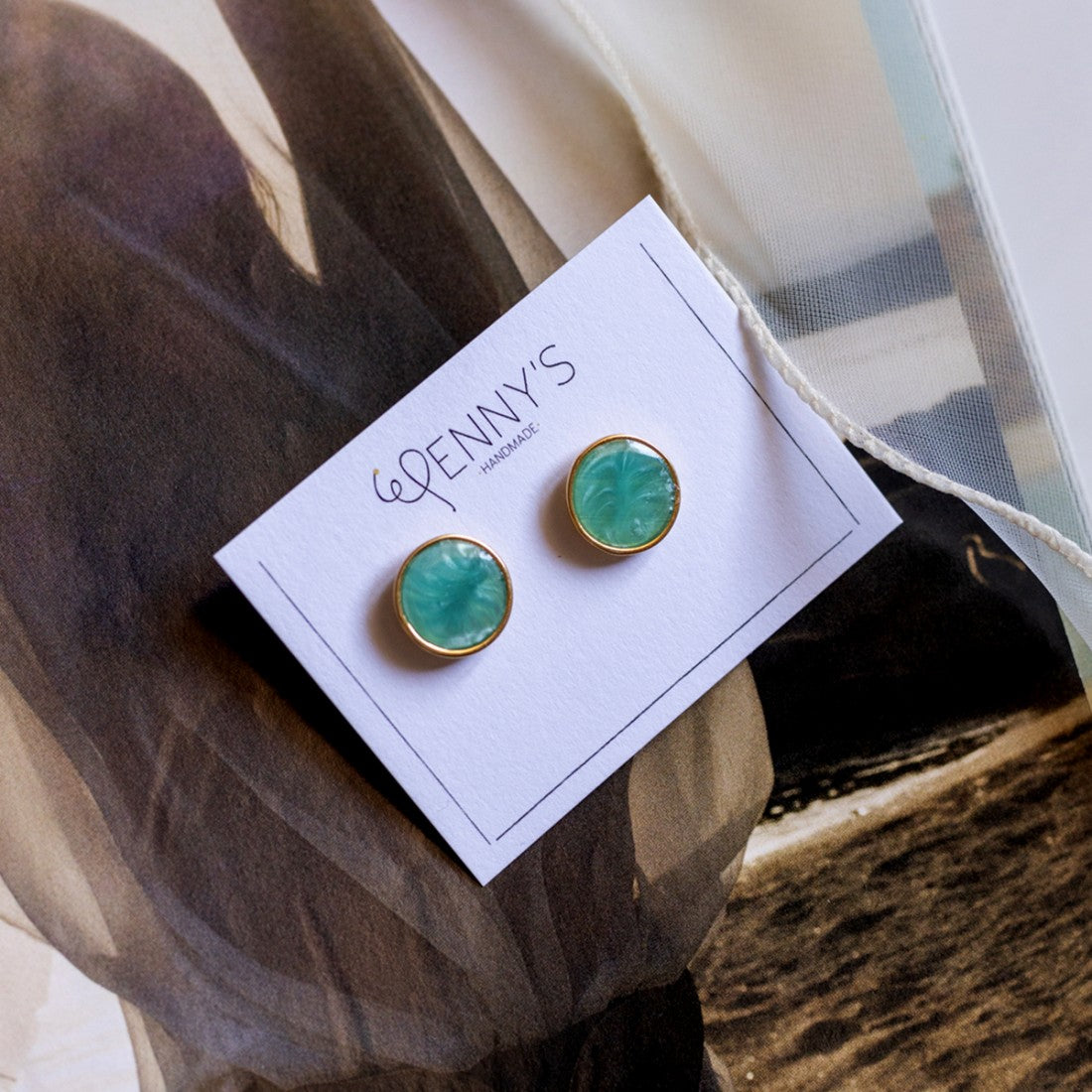 Buttons Turquoise Pearl