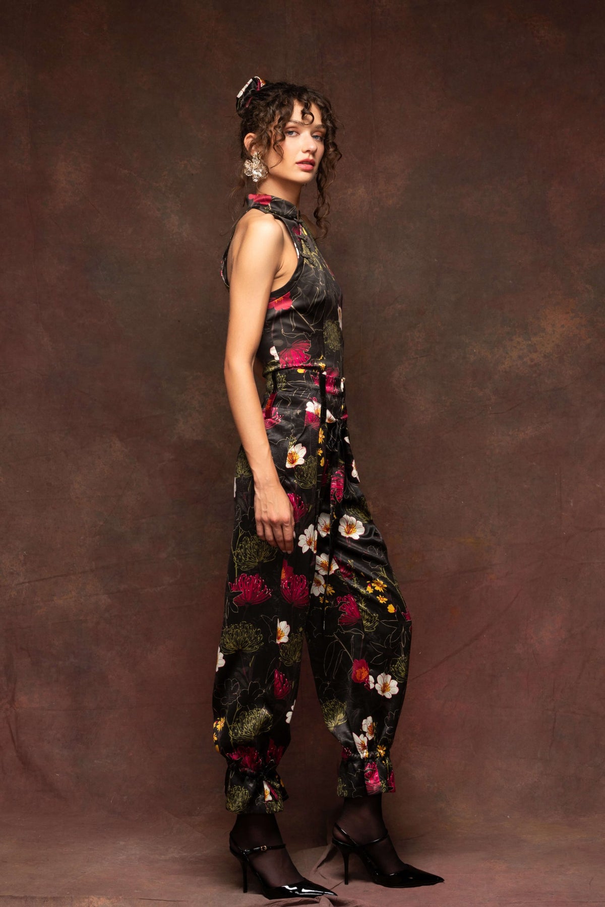 Fuchsia Floral Pants