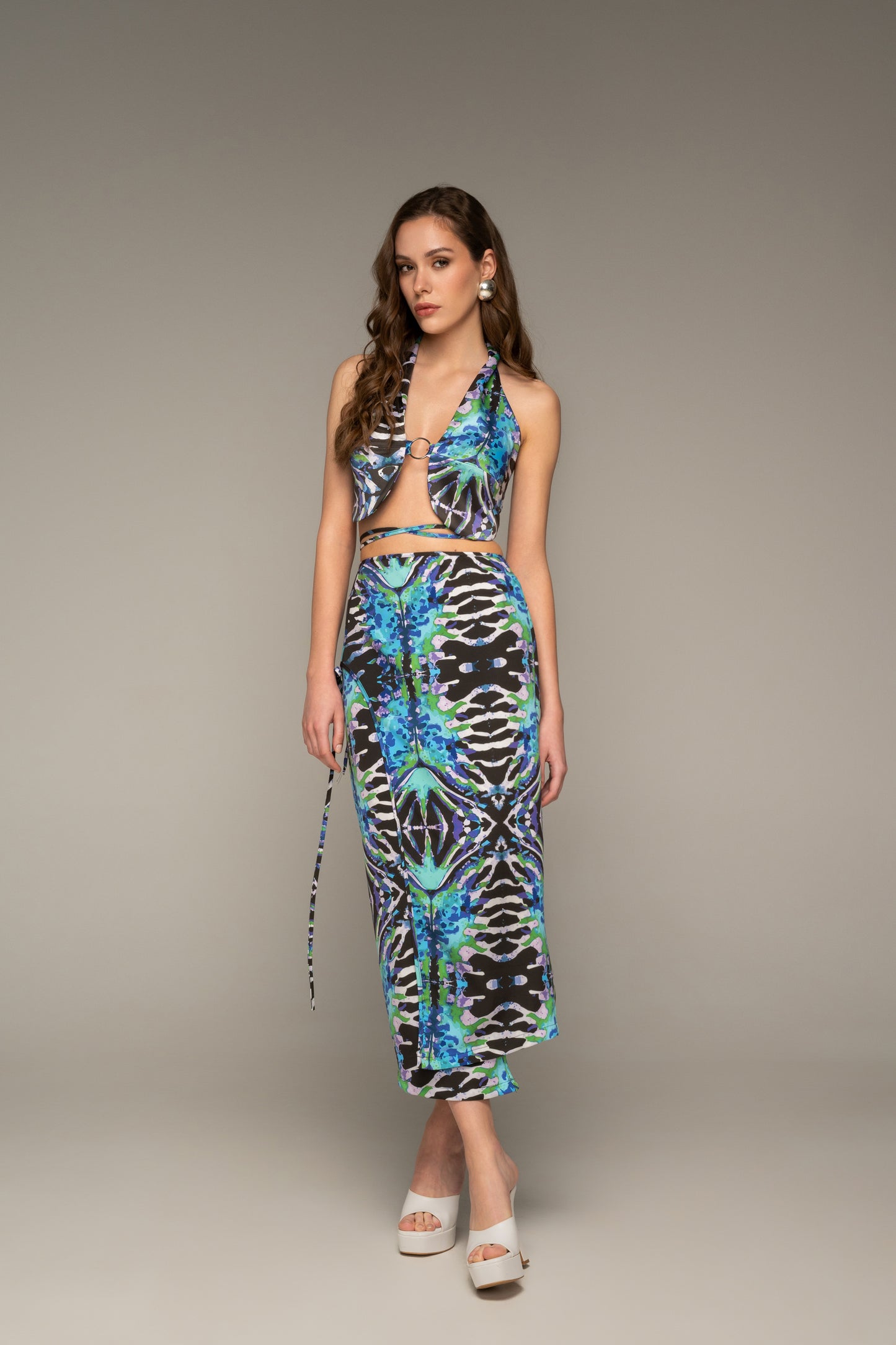 Blue Mirage Crop Top