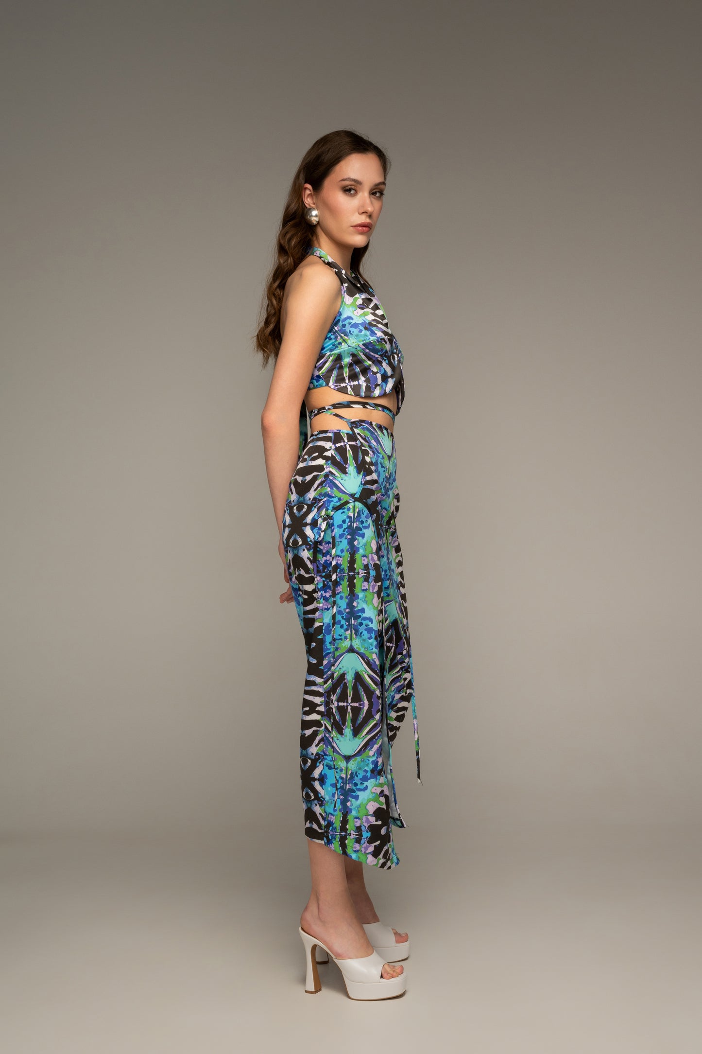 Blue Mirage Crop Top