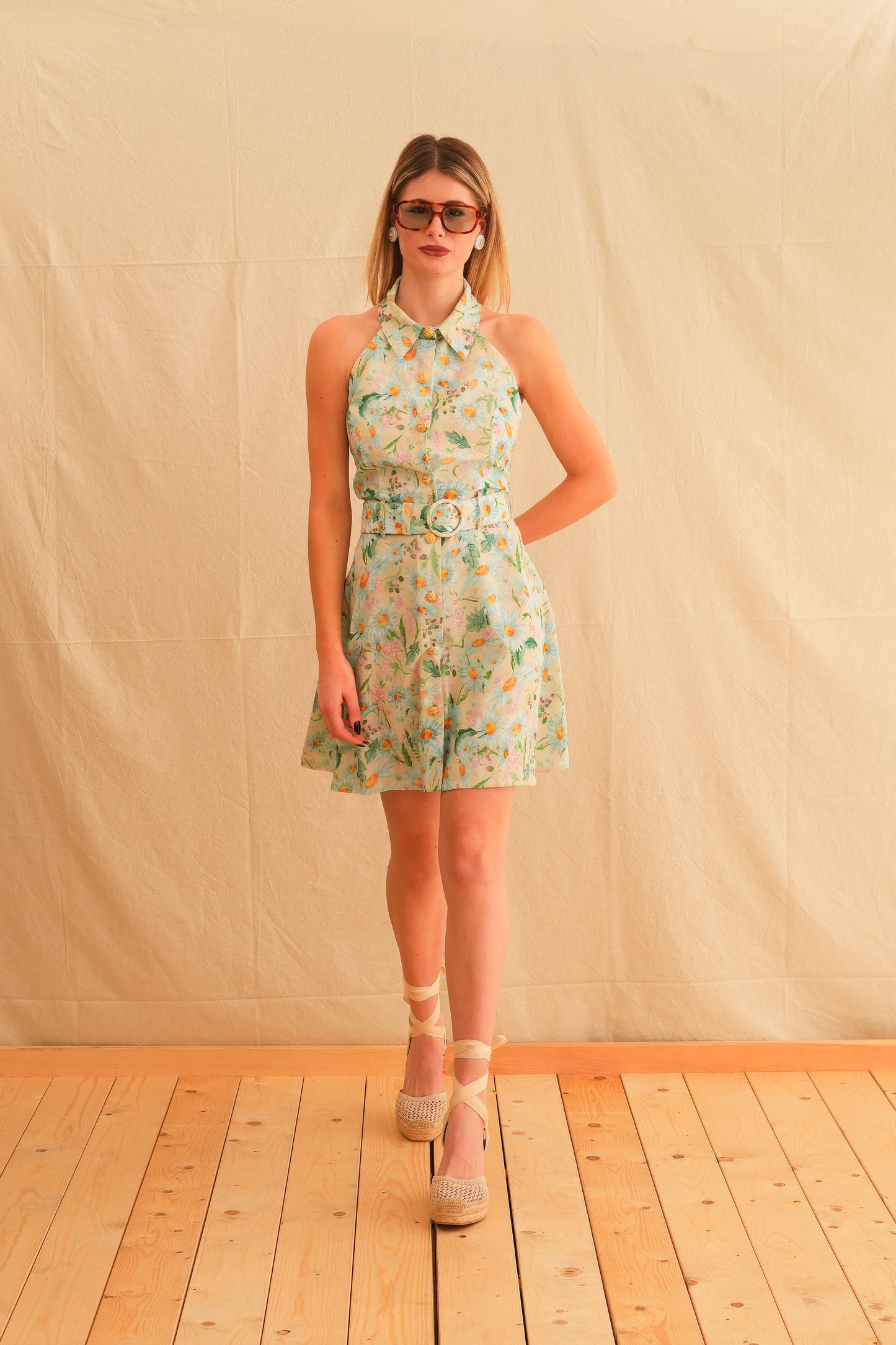 Daisy Backless Mini Dress