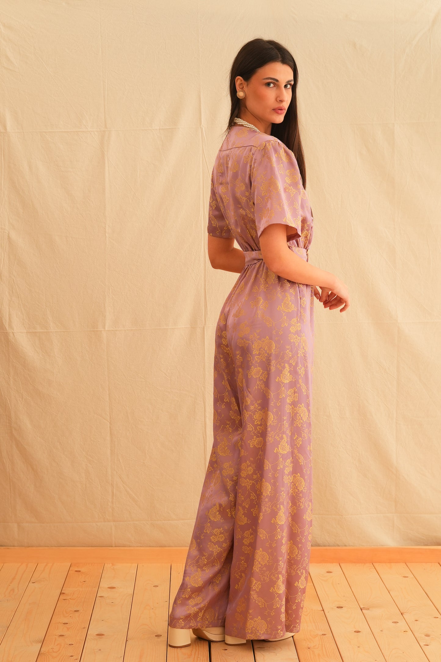 Melissa Jacquard Vintage Jumpsuit