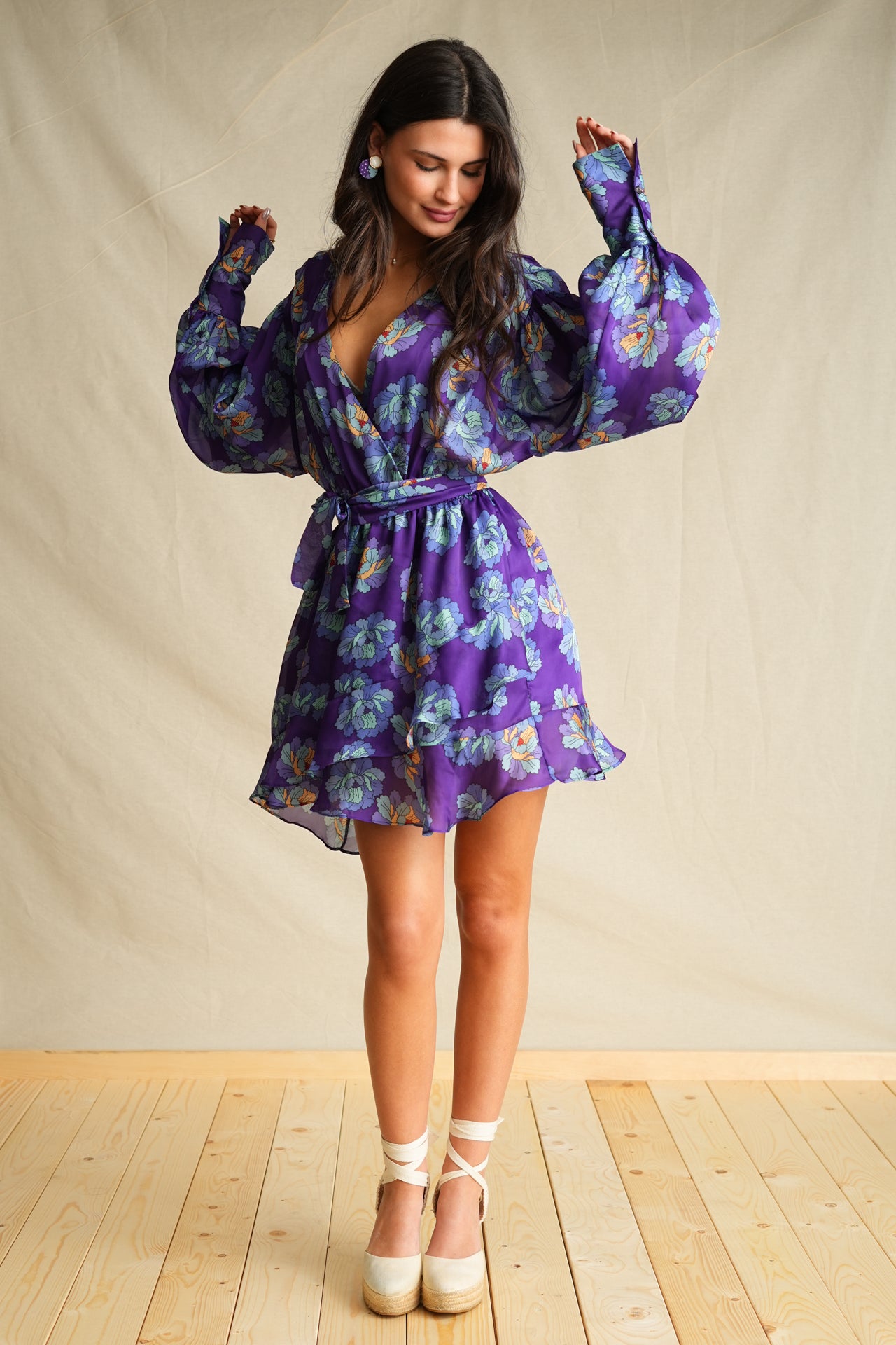 Boogie Purple Mini Dress