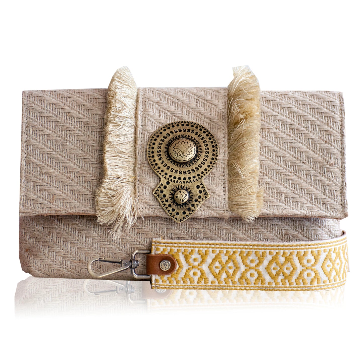 Aurora Raffia Bag - Ecru