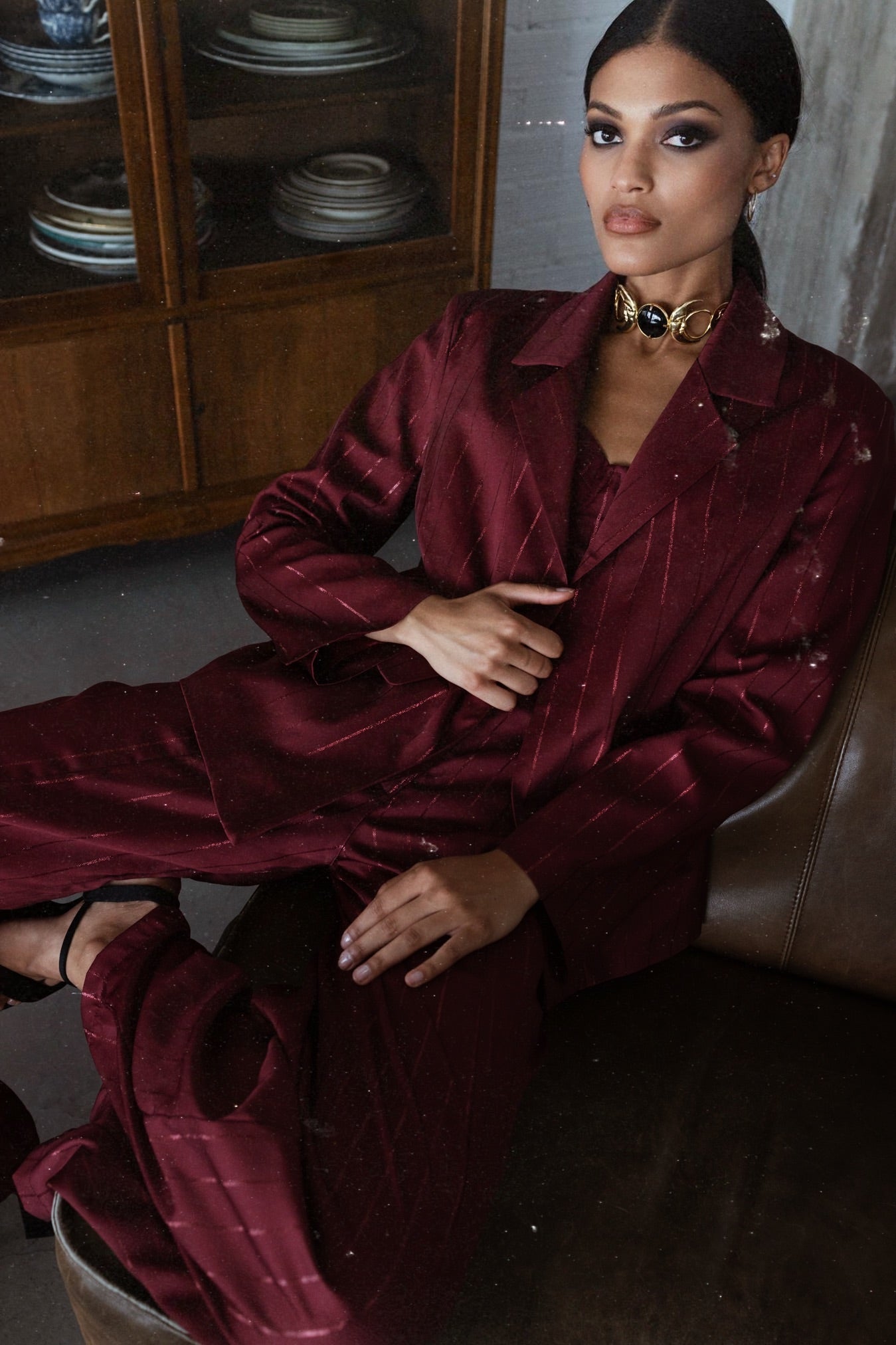 Chloe Jacket - Wine Red