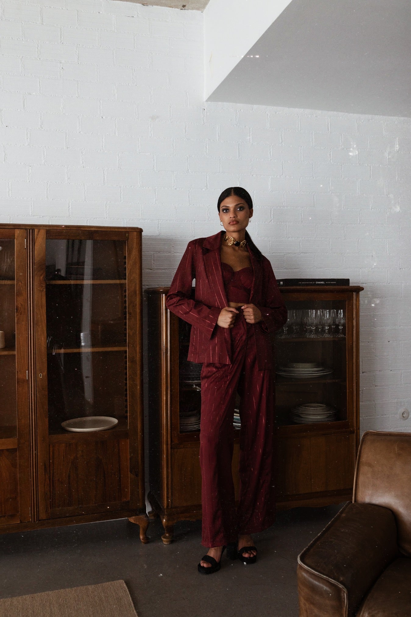 Chloe Jacket - Wine Red