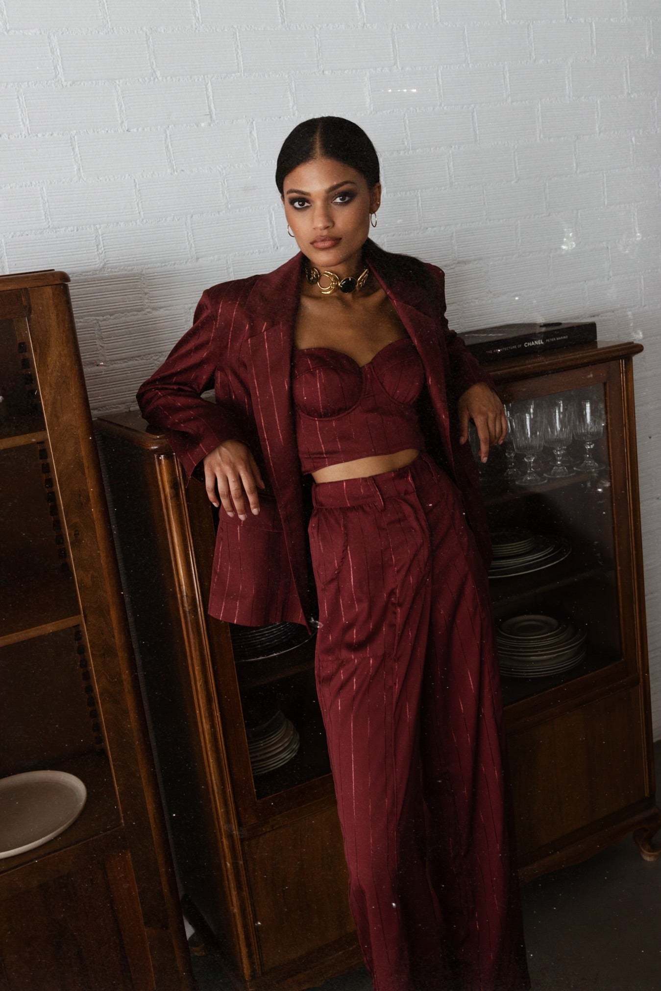 Chloe Jacket - Wine Red