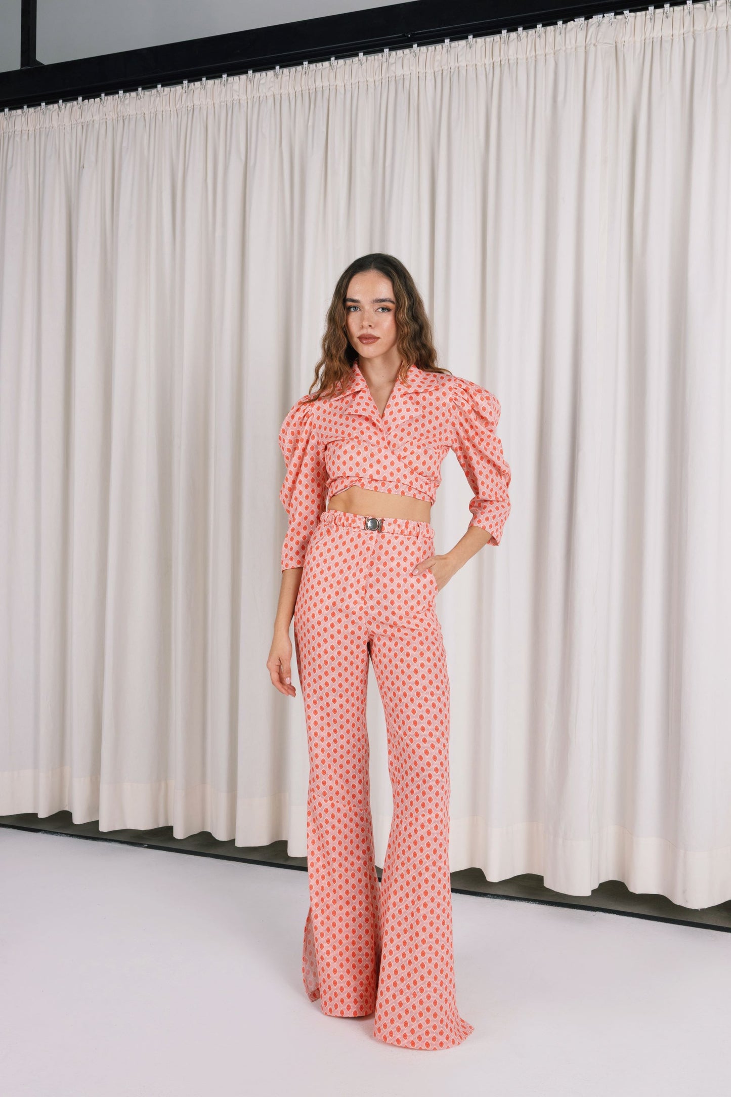 Mirella Balloon Wrap Top