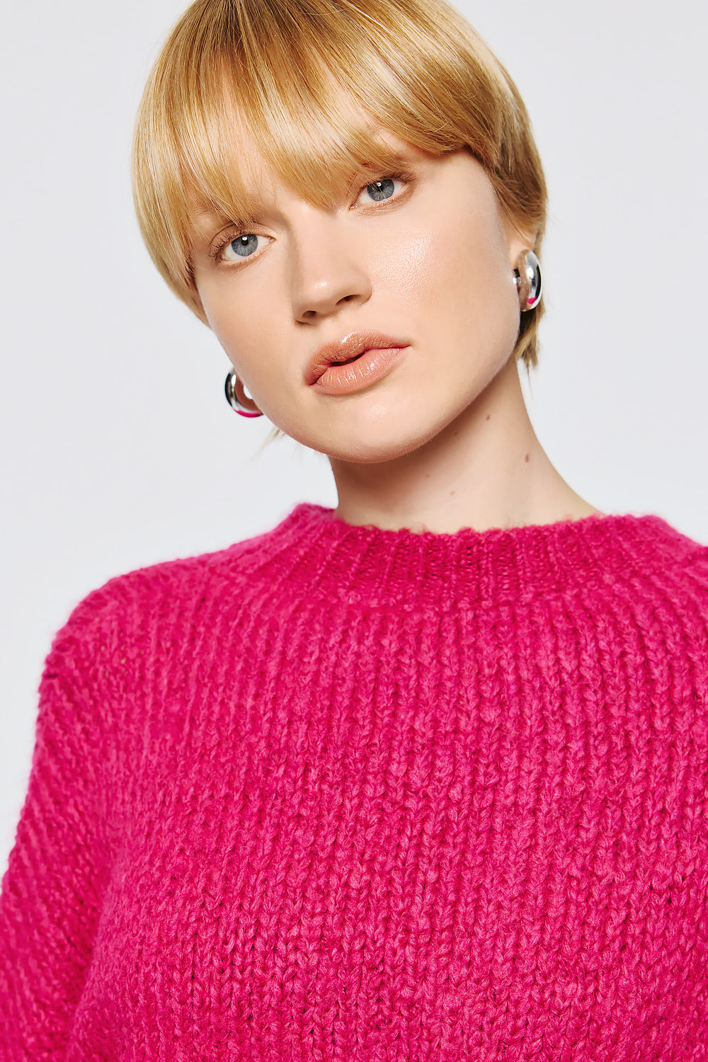 Long Sleeve Pullover - Magenta